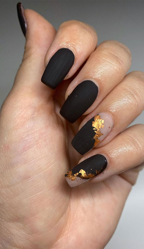 35 Latest Black Matte Nail Designs To Try In 2024!
