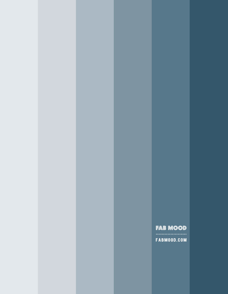 dusty blue gradient color palette