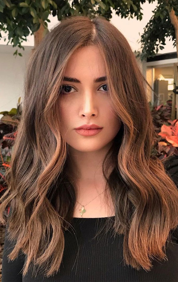 55+ Spring Hair Color Ideas & Styles for 2021 : Coffee Brown Hair Color