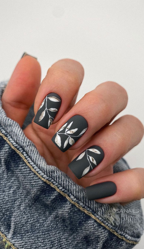 Matte black dripping blood nails for Halloween at La Rose Nails London : r/ NailArt