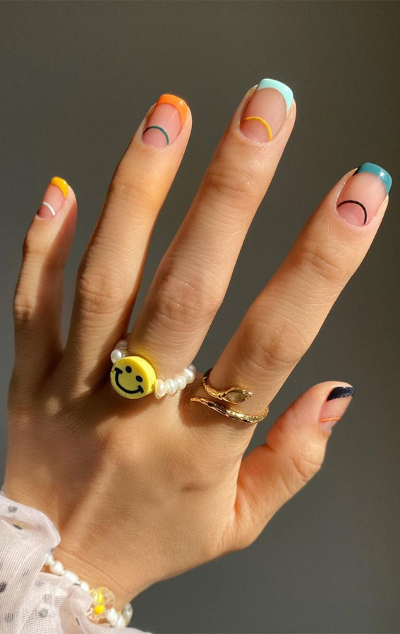 Cute Spring Nails That Will Never Go Out Of Style : Classic French Moon Arch combo