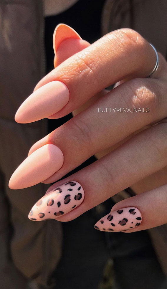 47 Beautiful Nail Art Designs & Ideas : Leopard print nails