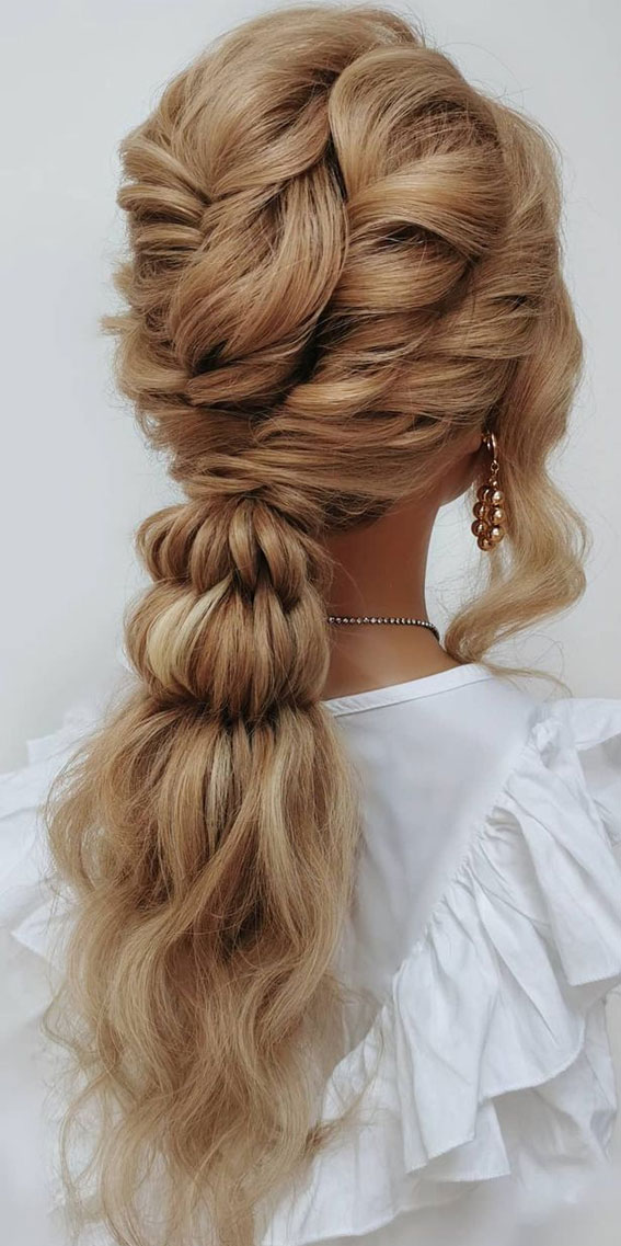 bushel braid, bushel braid ponytail, ponytail bushel braid, braid hairstyle, bushel braid styles