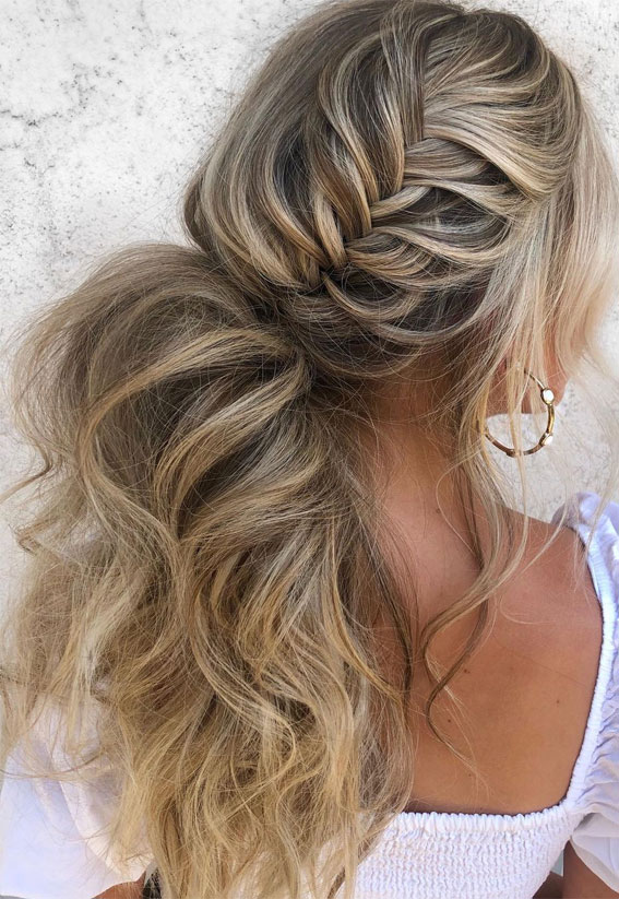 fishtail braid, ponytail, braided ponytail, braid ponytail