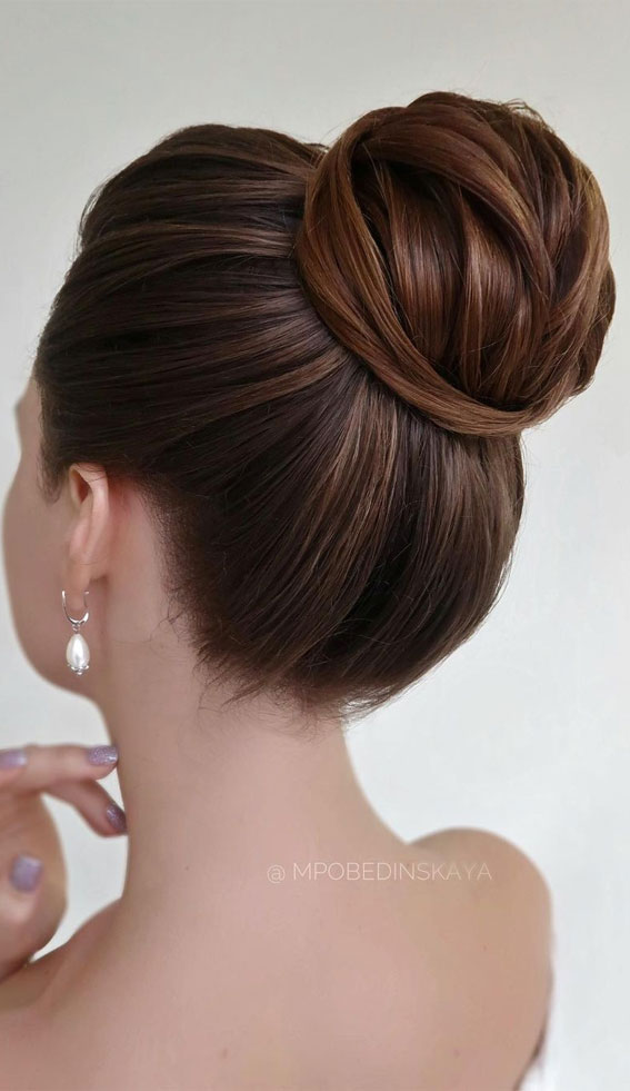 70 Latest Updo Hairstyles for Your Trendy Looks in 2021 : Romantic layered updo