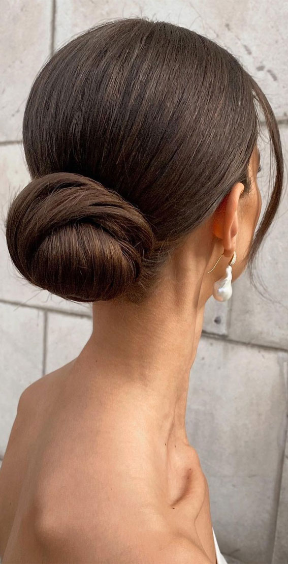 70 Latest Updo Hairstyles for Your Trendy Looks in 2021 : Timeless & sleek low bun