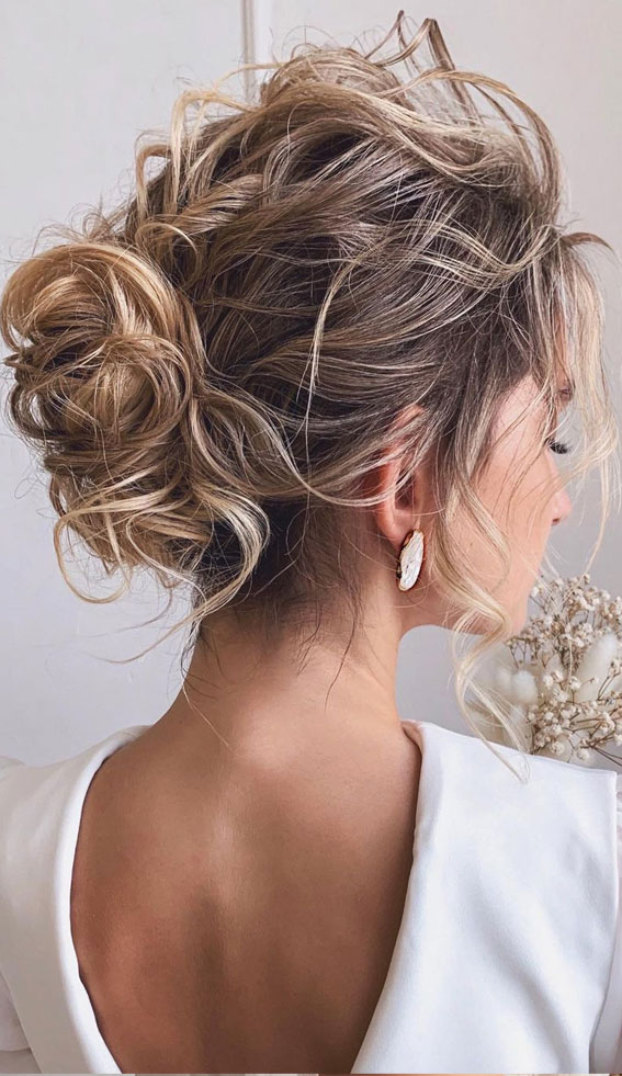 Updo Hairstyles For Your Stylish Looks In 2021 : Messy Updo for formal  occasion