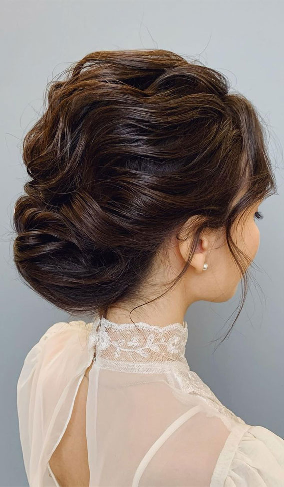 70 Latest Updo Hairstyles for Your Trendy Looks in 2021 : Pretty Textured Hair Do
