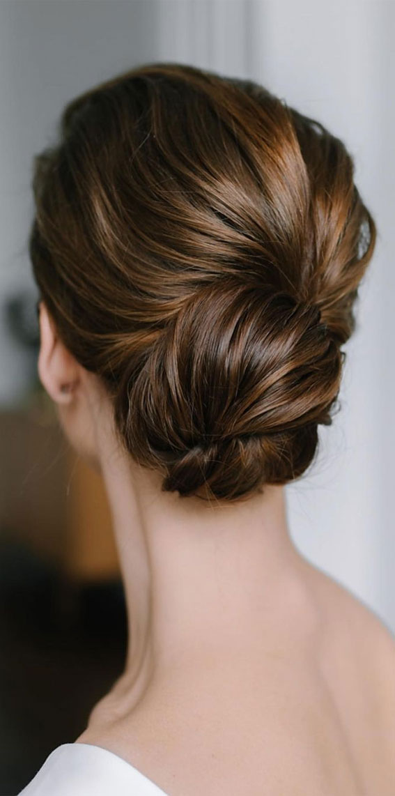 70 Latest Updo Hairstyles for Your Trendy Looks in 2021 : Sophisticated & Classic Low Bun