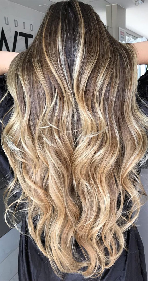 43 Gorgeous Hair Colour Ideas With Blonde : Honey and caramel balayage  highlights