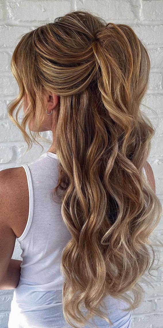 Trendy Half Up Half Down Hairstyles : different kind of half up