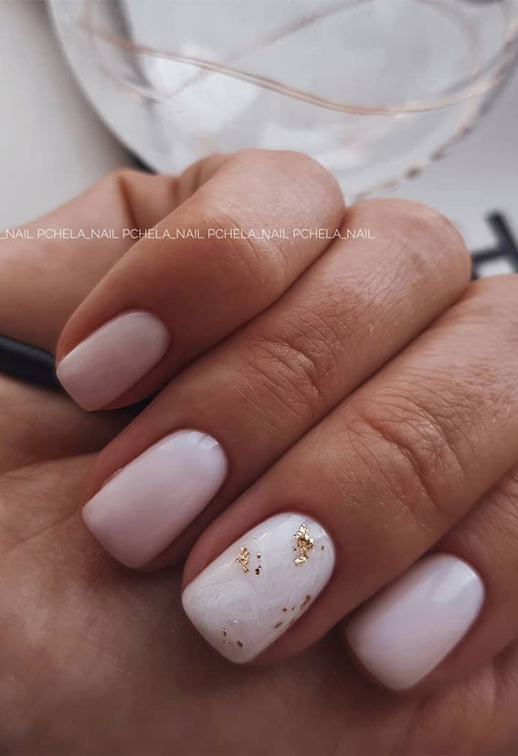 21 Stunning Nude Pink Nails  Nude Marble Nails Youll Love