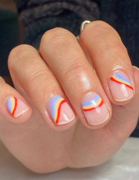 Summer Nail Designs You'll Probably Want To Wear : Trendy Rainbow Nail Art
