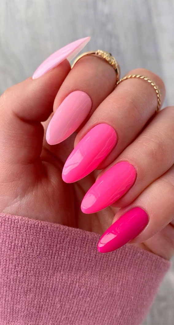 Summer Nail Designs You'll Probably Want To Wear : Shades of pink nails