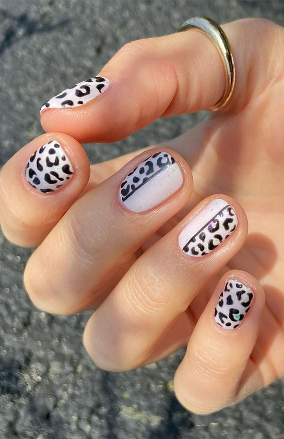 Summer Nail Designs You'll Probably Want To Wear : Leopard print short nails