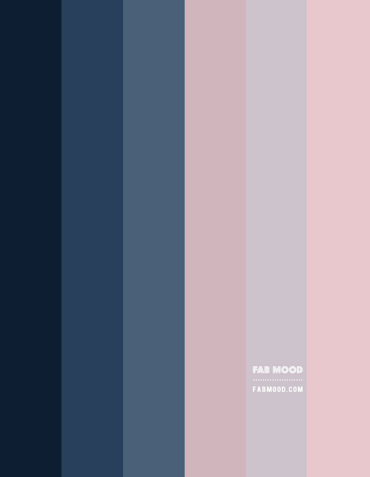 navy blue and blush, blush and navy blue color palette, blush and blue grey color, blush and denim blue color palette #color #colorscheme #colorcombo