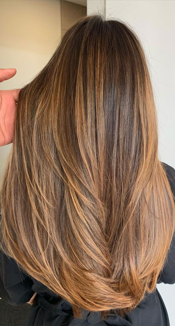 63 Charming hair colour ideas & hairstyles : Charming copper brown hair