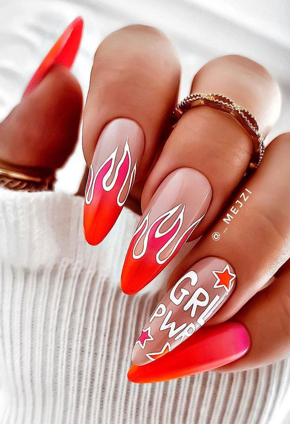 Flame Game Two-Toned Pro Nail Art | OPI