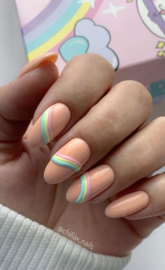 cute summer nail art designs, acrylic nail designs for summer, colorful nail colors, bright nail colors, summer nail art designs 2021, ombre nail colors, nail art designs 2021 #nailart #nailart2021