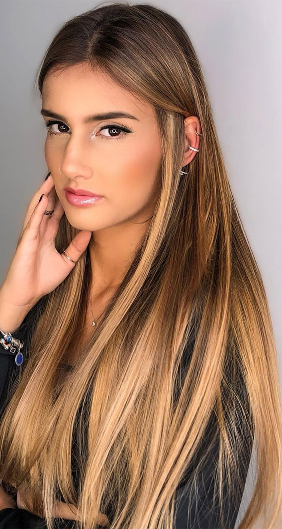 49 Gorgeous Blonde Highlights Ideas You Absolutely Have to Try : Dark Honey  Blonde