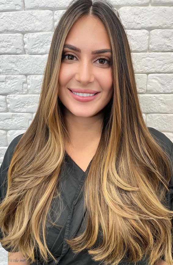 brown with blonde, blonde highlights ideas, blonde highlights on brown hair, brown hair with blonde highlights and lowlights, blonde highlights on dark brown hair, blonde highlights on dark hair, types of blonde highlights, blonde highlights on black hair, icy blonde highlights, blonde highlights balayage