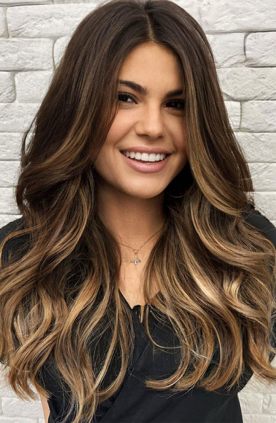 49 Gorgeous Blonde Highlights Ideas You Absolutely Have To Try : Blonde  Highlights On Dark Chocolate