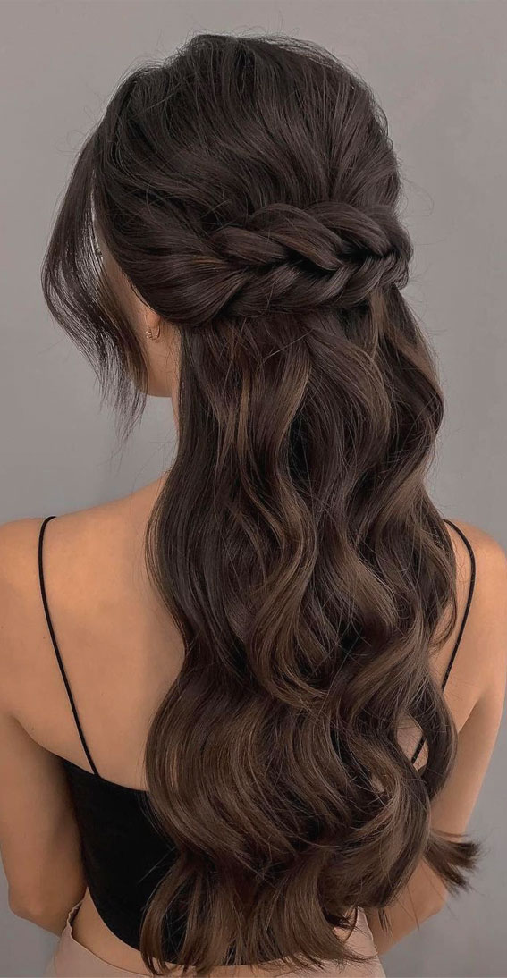 Half Up Half Down Hairstyles For Any Occasion : Boho Braid Half Up Volume Hair