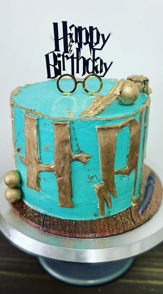 Harry Potter Cake Design Ideas : Harry Potter Bright Green Cake