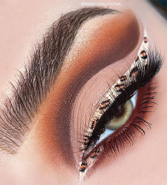 Creative Eye Makeup Art Ideas You Should Try : Go wild with this cheetah eye makeup look