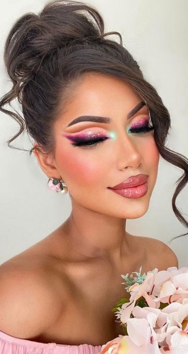 Creative Eye Makeup Art Ideas You Should Try : Cut Crease and Pink ...