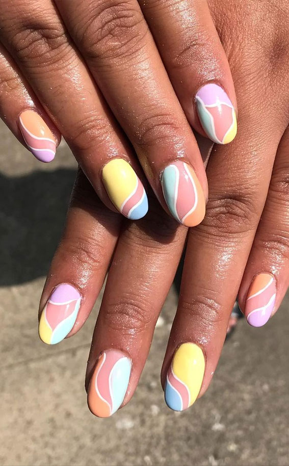 trendy nail art summer 2021