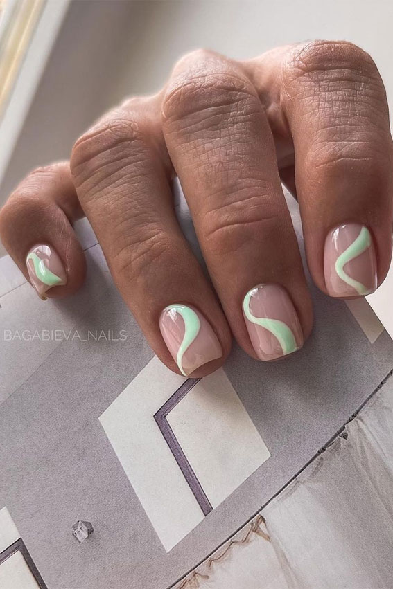 Swirl Nail Design Ideas