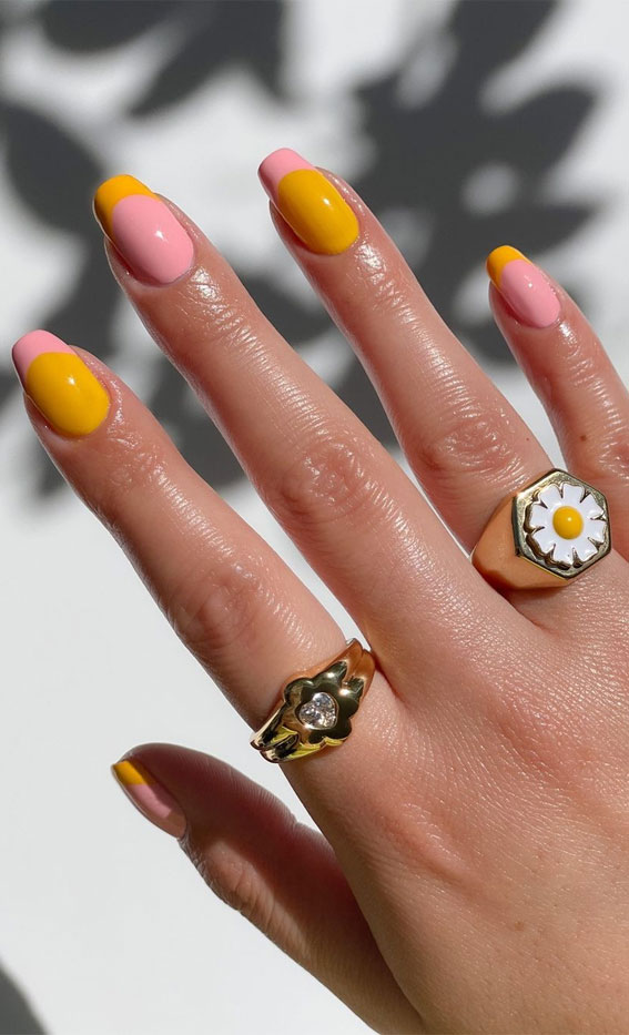 135+ Best Two Tone Nail Designs and Ideas to Try in 2024 | Sarah Scoop