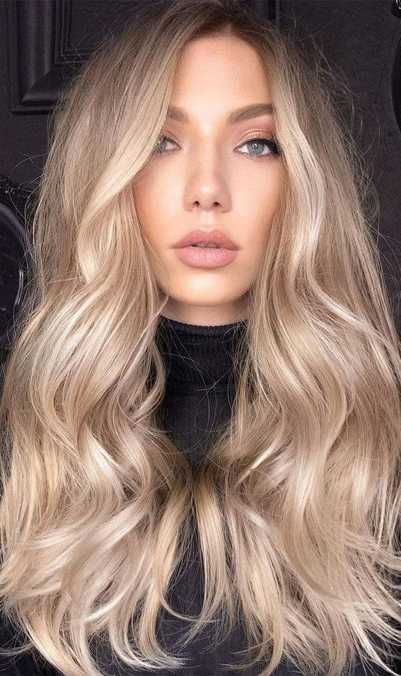 Cute Summer Hair Color Ideas 2021 : Glossy Creamy Blonde with Subtle ...