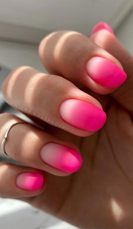 ombre bright pink nails, ombre pink nails, bright pink ombre nails, ombre nail art designs, french ombre nails, bright pink ombre nails, ombre nail art designs 2021 