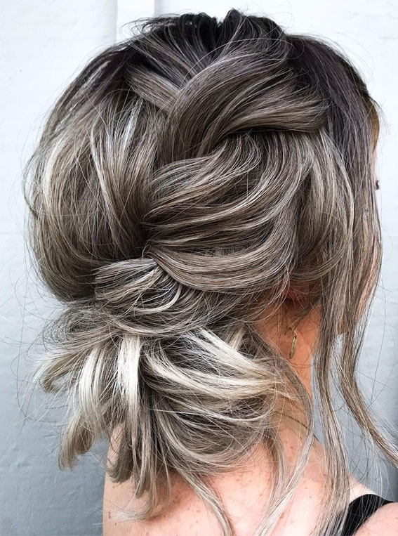 32 Classy, Pretty & Modern Messy Hair Looks : Simple & Sweet Textured Updo