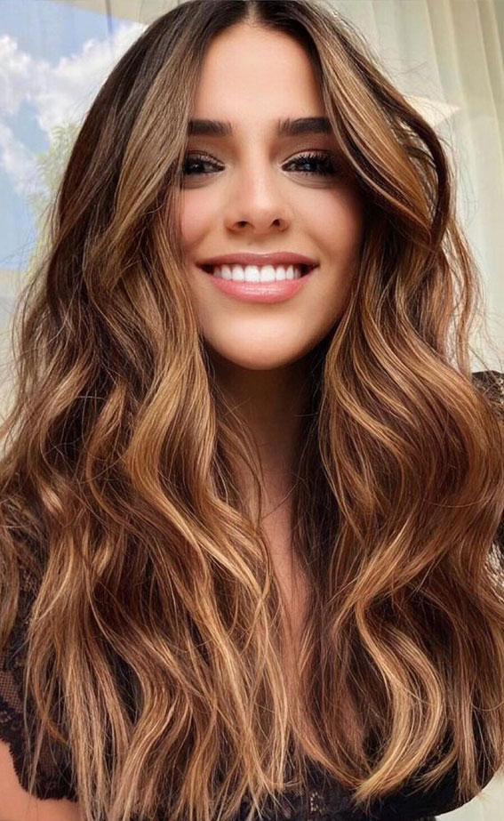 35 Ways to Upgrade Brunette Hair : Copper red face-framing & highlights