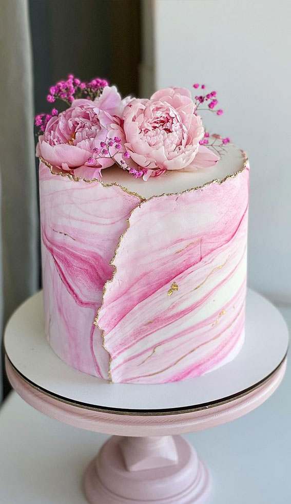 pink marble cake, birthday cake for women, pink marble cake, birthday cake inspiration
