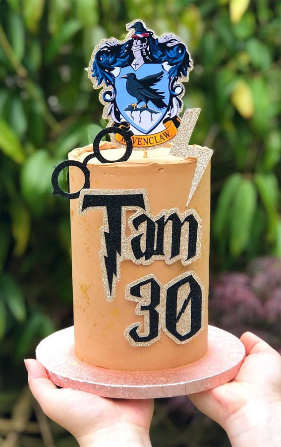 30+ Cute Harry Potter Cake Designs : Ravenclaw 30th birthday cake