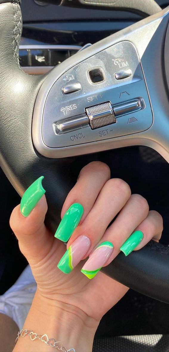 MSHARE Neon Green Nails Yellow Gel Polish Varnish Summer Nails Cure with  Led or UV Lamp - AliExpress