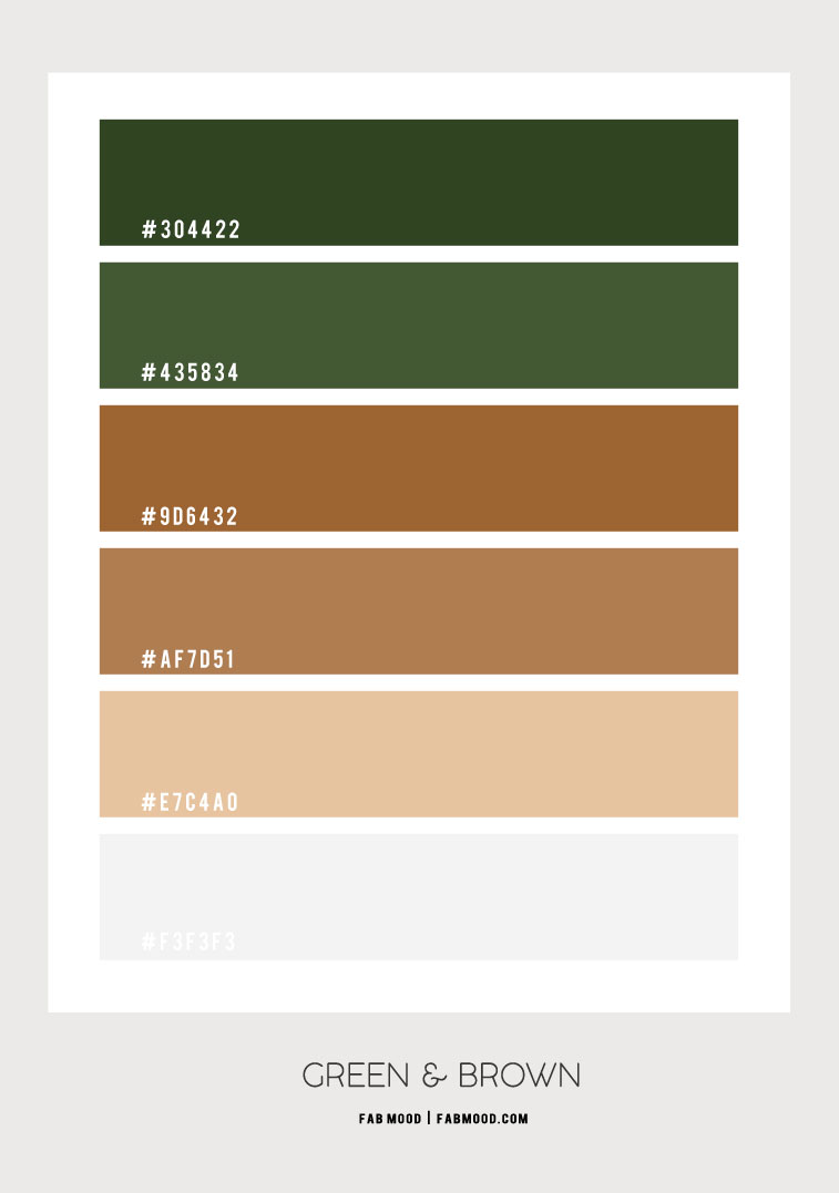 brown and green color palette, brown and green color scheme, brown and green color combo