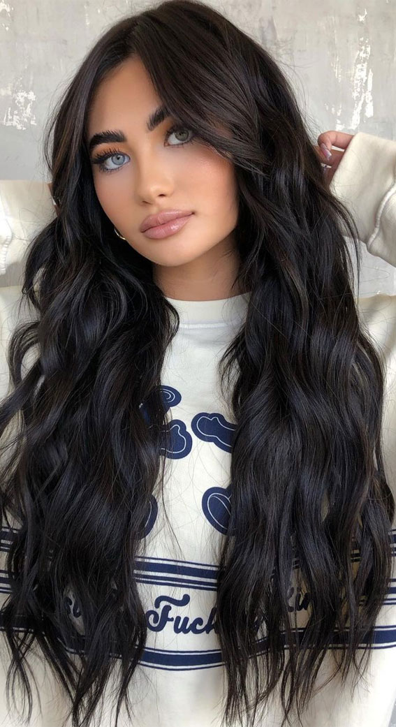 25 Dark Chocolate Brown Hair Ideas : Dark Chocolate Long Locks