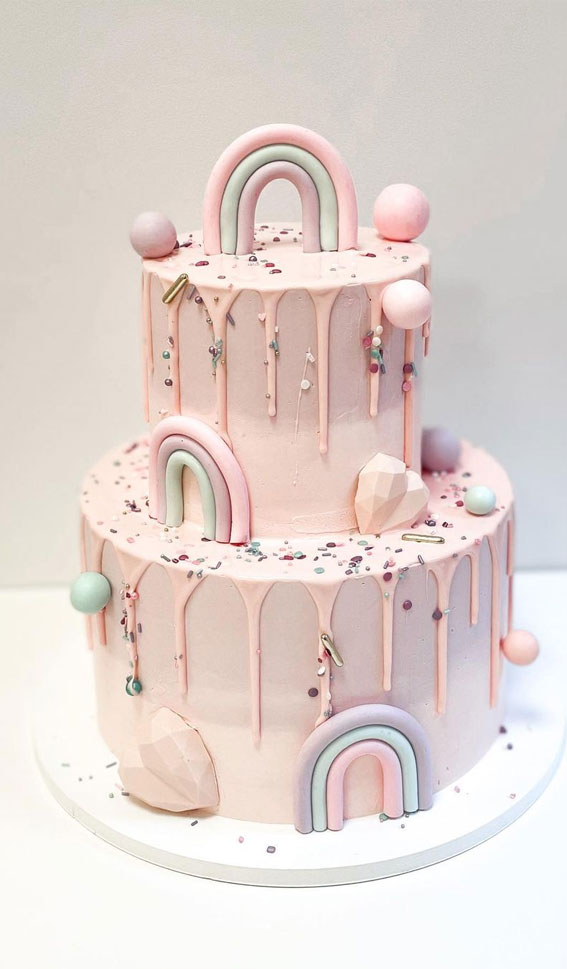 birthday cake, rainbow cake design, rainbow birthday cake 