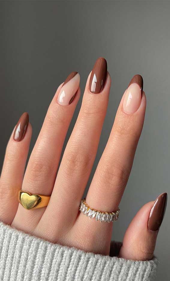 Brown Gel Nail Art Designs Shiny Stock Photo 755849278 | Shutterstock