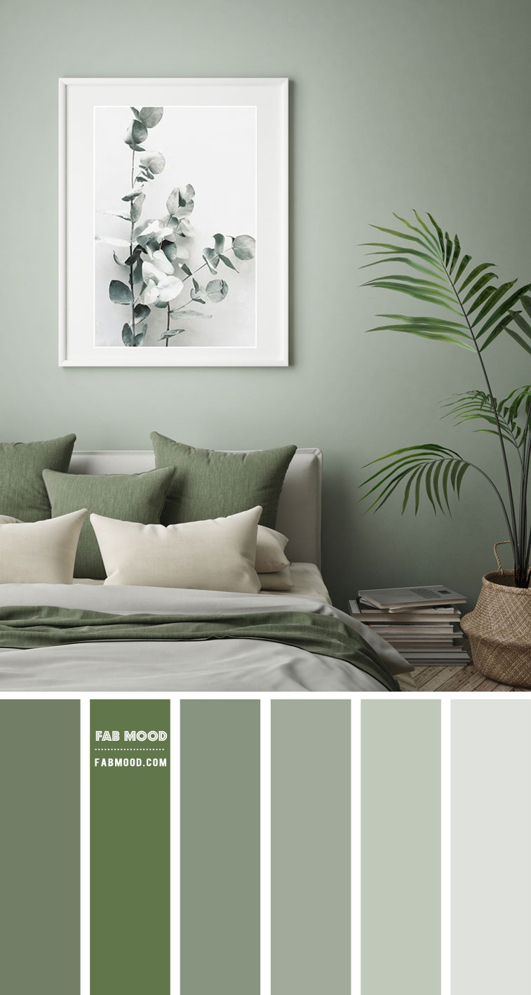 14 Beautiful Bedroom Colour Schemes : Sage Green Bedroom Colour Scheme