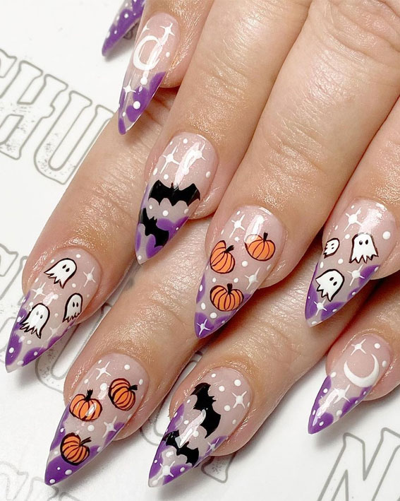 cute halloween nails , halloween nails, halloween nails, halloween nail art, halloween nails 2021