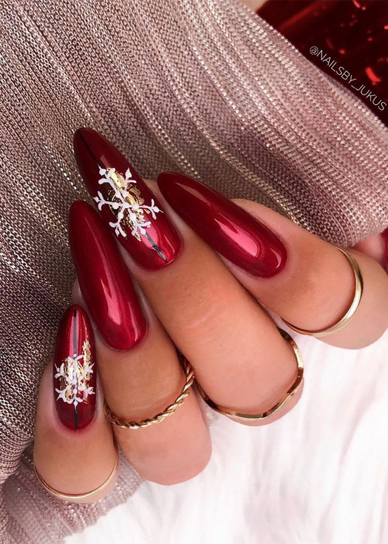 red christmas nails 2021, christmas nail designs 2021, holiday nails 2021, festive christmas nails, festive nails 2021, christmas nails acrylic