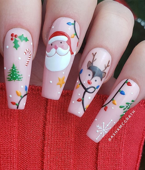 27 Best Holiday Nail Art Designs : Creative and Fun Christmas Nails