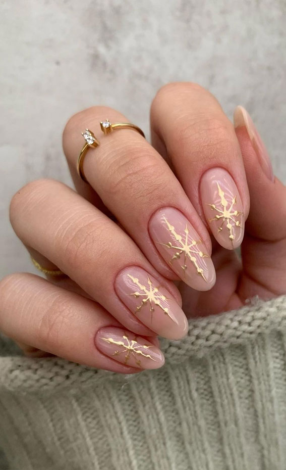 Amazon.com: 8 Sheets Gold Snowflake Nail Art Stickers 3D Christmas Nail  Decals White Snowflakes Self-Adhesive Stickers Xmas Winter Bronzing Nail  Designs Holiday Nail Stickers for Women Girls Nail Decorations : Beauty &