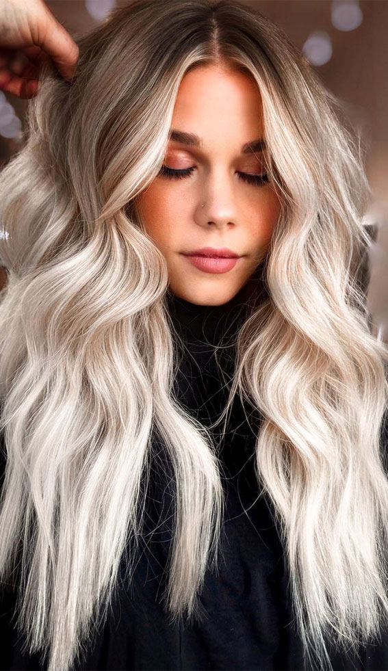 33 Cute Blonde Hair Color Trends 2022 : Marshmallow Blonde